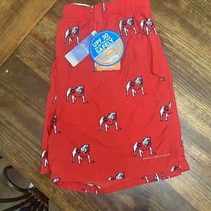 NWT Georgia Bulldogs Columbia Swim Trunks
